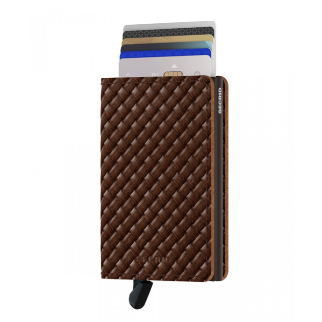 Kieszonkowy portfel RFID Slimwallet Secrid Basket - brown