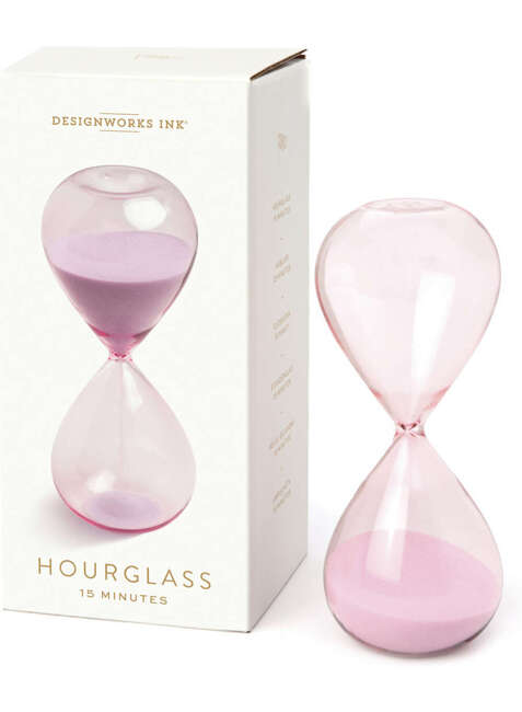 Klepsydra biurkowa Designworks Ink Hourglass 15 minut - lilac