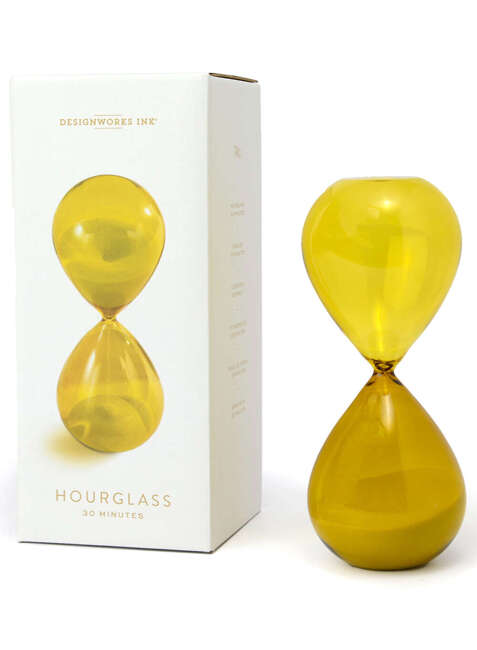 Klepsydra biurkowa Designworks Ink Hourglass 30 Minut - chartreuse ombre