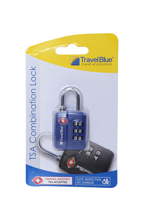 Kłódka szyfrowa Travel Blue TSA  Approved Suitcase Padlock - blue