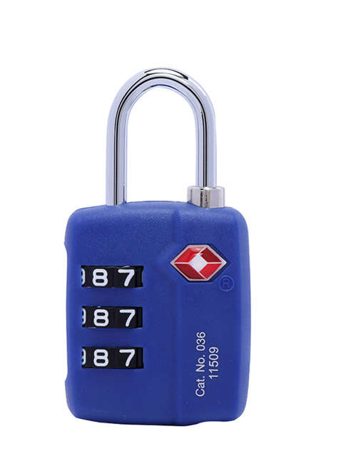 Kłódka szyfrowa Travel Blue TSA  Approved Suitcase Padlock - blue