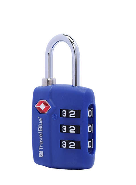 Kłódka szyfrowa Travel Blue TSA  Approved Suitcase Padlock - blue