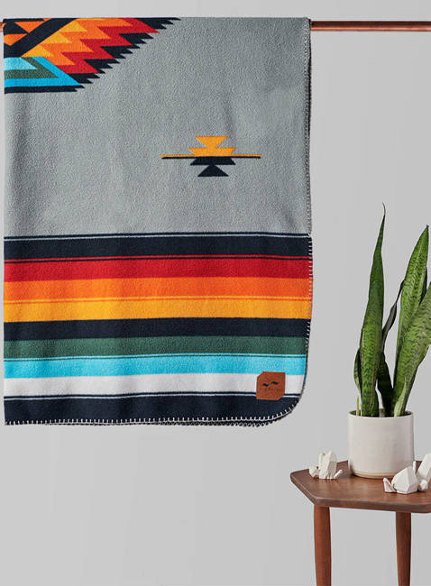 Koc polarowy Slowtide Valen Fleece Blanket - smoke