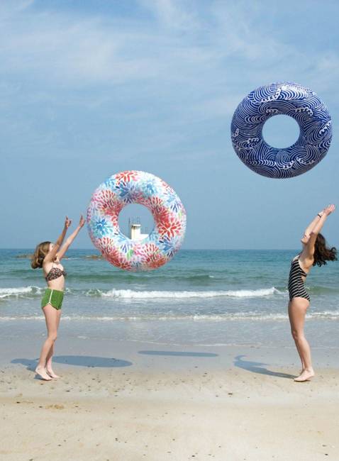 Koło plażowe The Nice Fleet Pool Ring XL - hamptons