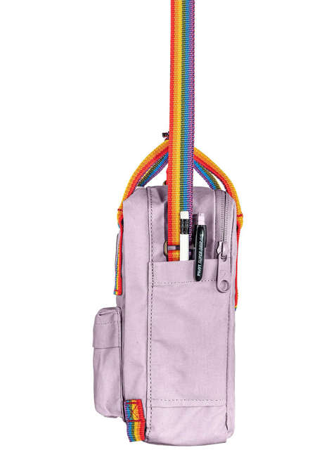 Kompaktowa torba na ramię Fjallraven Kanken Sling - black / rainbow