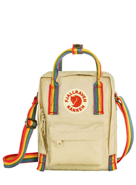 Kompaktowa torba na ramię Fjallraven Kanken Sling - light oak / rainbow