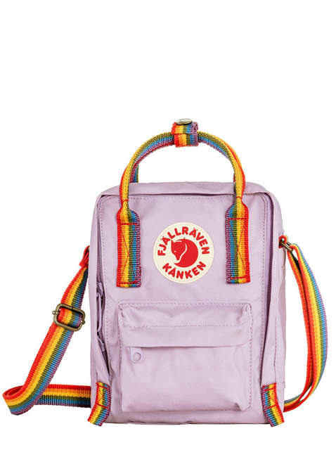 Kompaktowa torba na ramię Fjallraven Kanken Sling - pastel lavender / rainbow