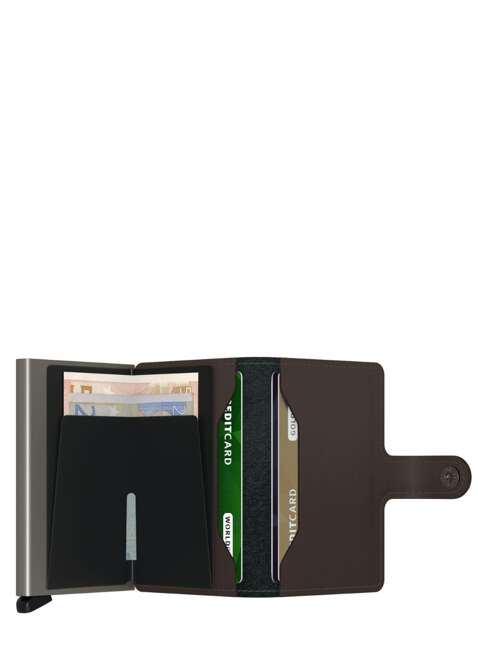 Kompaktowy portfel RFID Secrid Miniwallet Matte - truffle 