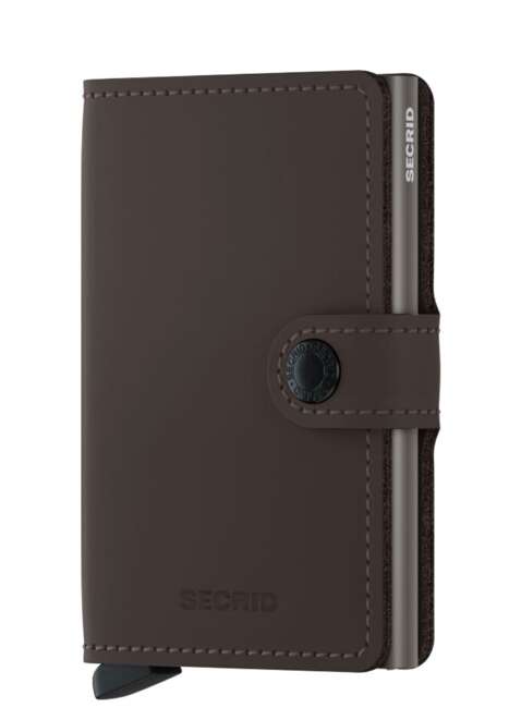 Kompaktowy portfel RFID Secrid Miniwallet Matte - truffle 