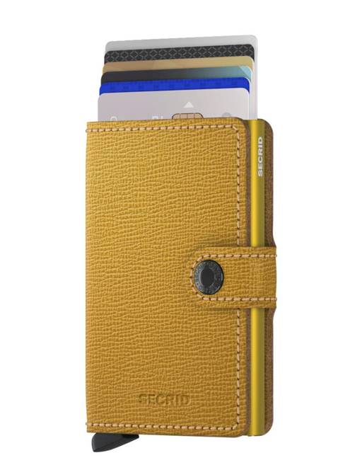 Kompaktowy portfel z RFID Secrid Miniwallet Crisple - ochre