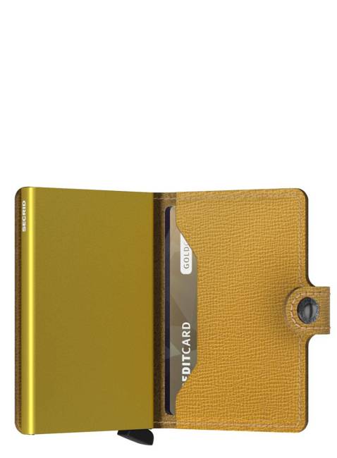 Kompaktowy portfel z RFID Secrid Miniwallet Crisple - ochre