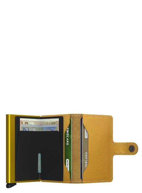 Kompaktowy portfel z RFID Secrid Miniwallet Crisple - ochre