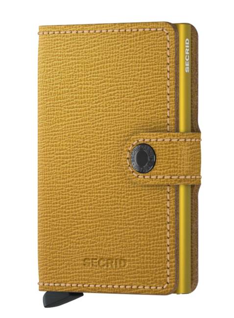 Kompaktowy portfel z RFID Secrid Miniwallet Crisple - ochre