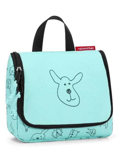 Kosmetyczka dla dzieci Reisenthel Toiletbag Kids - cats and dogs mint