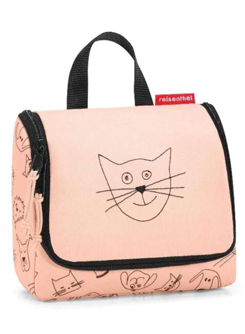 Kosmetyczka dla dzieci Reisenthel Toiletbag Kids - cats and dogs rose