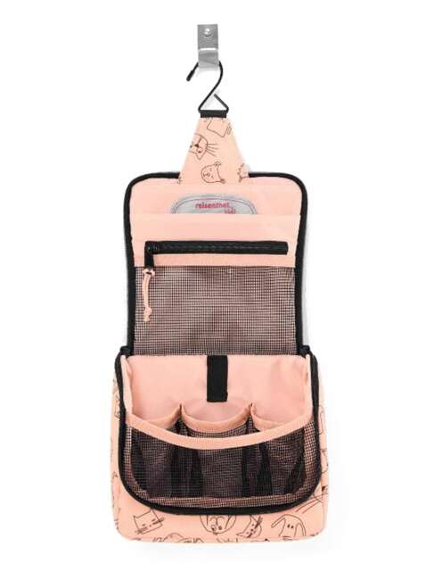 Kosmetyczka dla dzieci Reisenthel Toiletbag Kids - cats and dogs rose