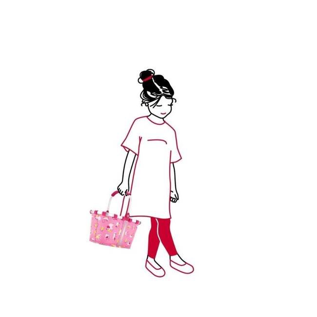 Koszyk / torba na zakupy dla dzieci Reisenthel Carrybag Kids XS-  abc friend pink