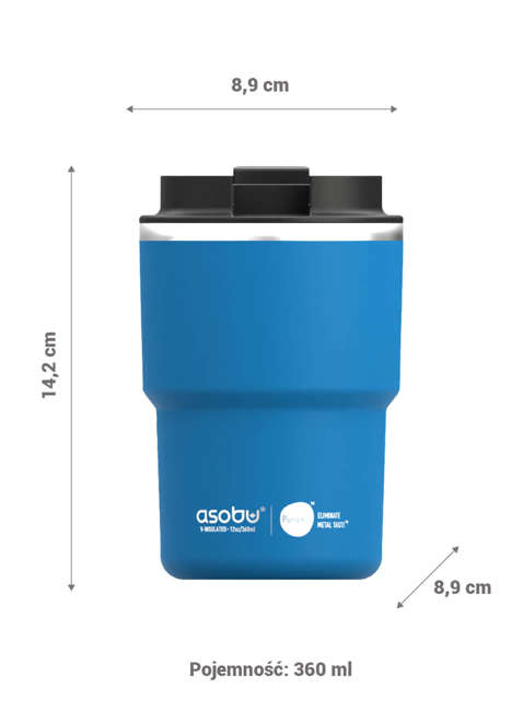 Kubek na kawę Asobu Coffee Express Tumbler 0,36 l - pastel green