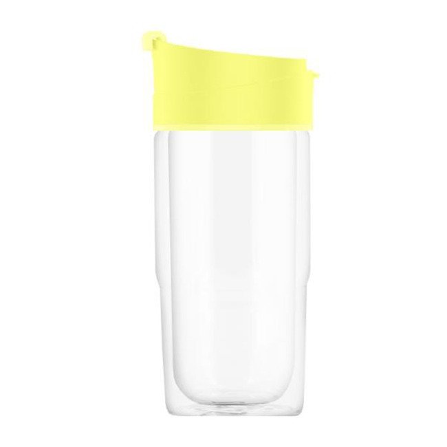 Kubek szklany na kawę i herbatę Sigg Nova Mug 0,37 l - ultra lemon