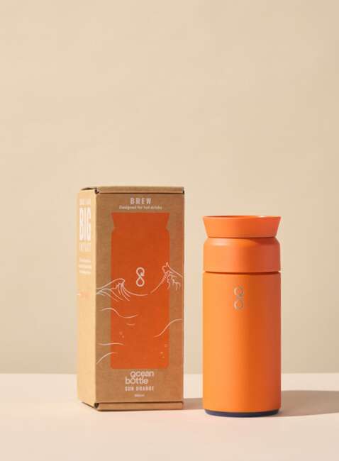 Kubek termiczny Ocean Bottle Brew Flask 0,35 l - sun orange