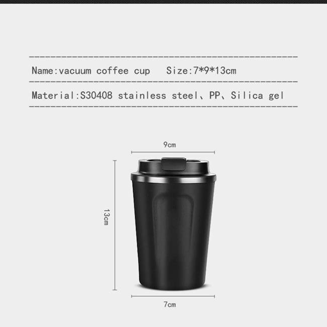 Kubek termiczny na kawę Coffee Compact Asobu - black