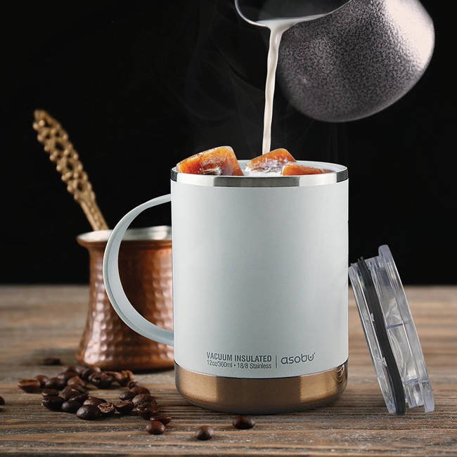 Kubek termiczny na kawę Ultimate 360 ml Asobu - wood