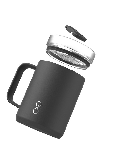 Kubek termiczny z uchwytem Ocean Bottle Travel Mug 0,35 l - obsidian black