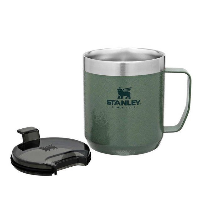 Kubek turystyczny z pokrywką Stanley Classic Legendary Camp Mug 0,35 l - hammertone green