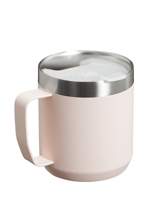 Kubek turystyczny z pokrywką Stanley Classic Legendary Camp Mug 0,35 l - rose quartz