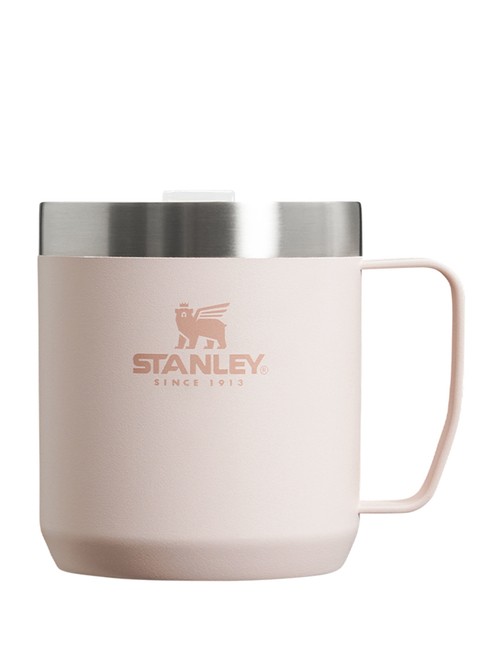 Kubek turystyczny z pokrywką Stanley Classic Legendary Camp Mug 0,35 l - rose quartz