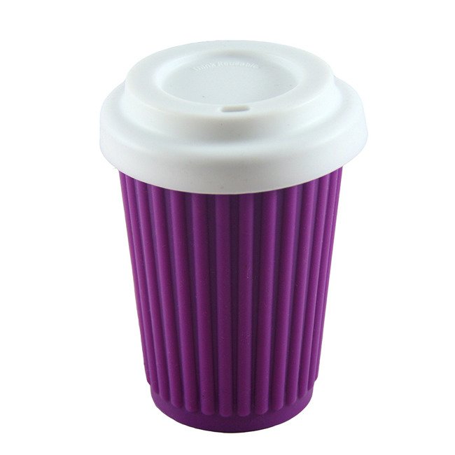 Kubek wielorazowy EKO Onya Regular Coffee Cup 355 ml - purple