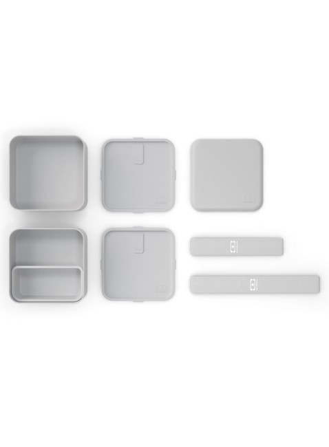 Kwadratowy pojemnik na lunch Monbento MB Square Bento Box - grey coton