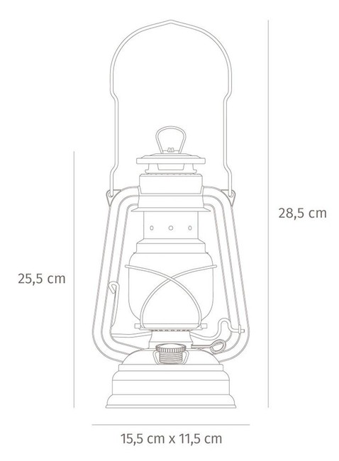 Lampa naftowa Feuerhand Hurricane Baby Special 276 - moss green