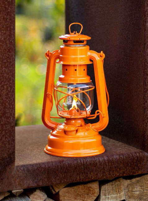 Lampa naftowa Feuerhand Hurricane Lantern 276 - pastel orange