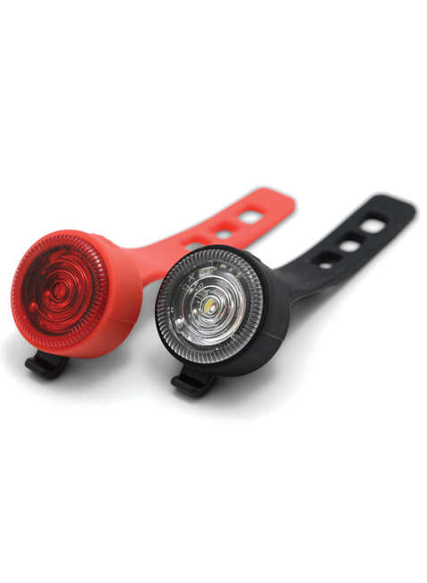 Lampki rowerowe Gentlemen's Hardware Mini Twin Bicycle Lights - red / black