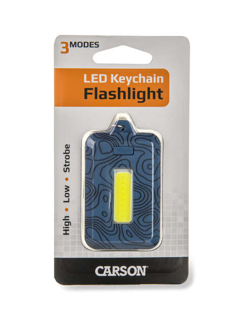 Latarka LED z brelokiem do kluczy Carson COB Keychain Flashlight - blue