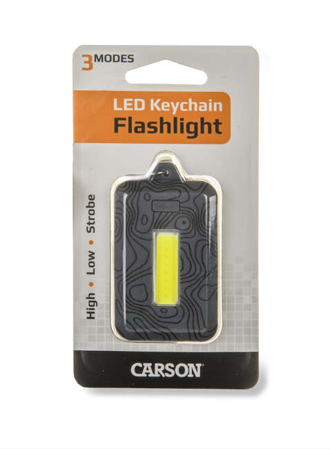 Latarka LED z brelokiem do kluczy Carson COB Keychain Flashlight - grey