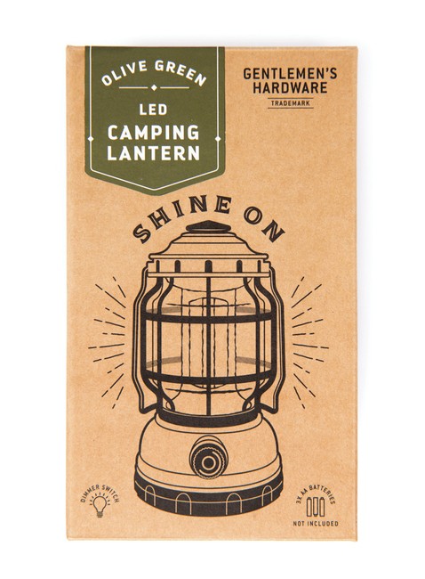 Latarnia kempingowa LED Gentlemen's Hardware Shine On - olive green