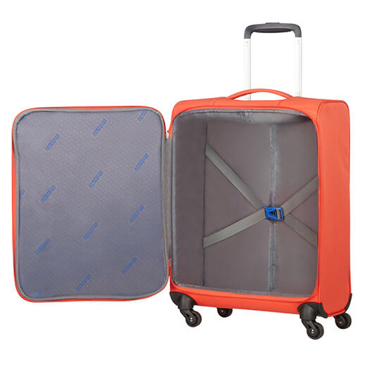 Lekka walizka mała American Tourister Litewing - rebel orange