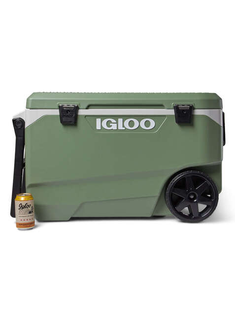 Lodówka turystyczna Igloo ECOCOOL® Latitude Roller Cooler 85 l - green