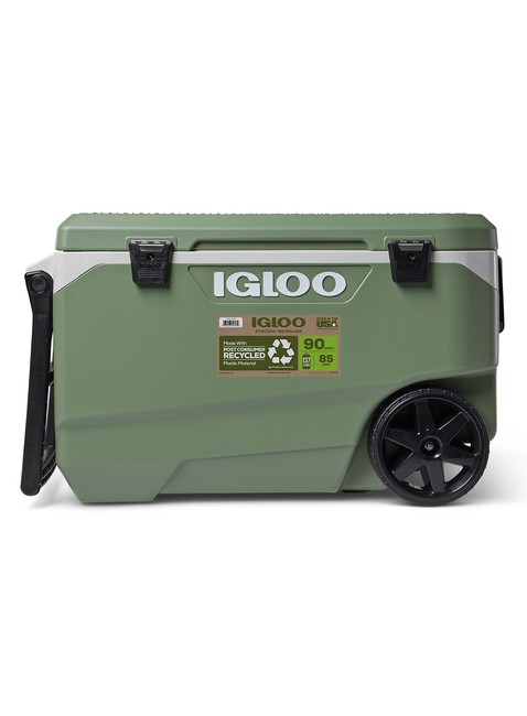 Lodówka turystyczna Igloo ECOCOOL® Latitude Roller Cooler 85 l - green