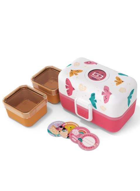 Lunchbox do szkoły Monbento MB Tresor - pink / birds