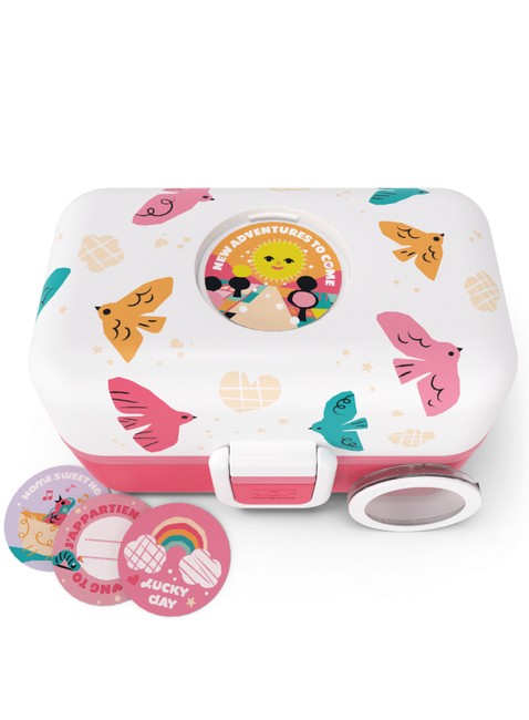 Lunchbox do szkoły Monbento MB Tresor - pink / birds