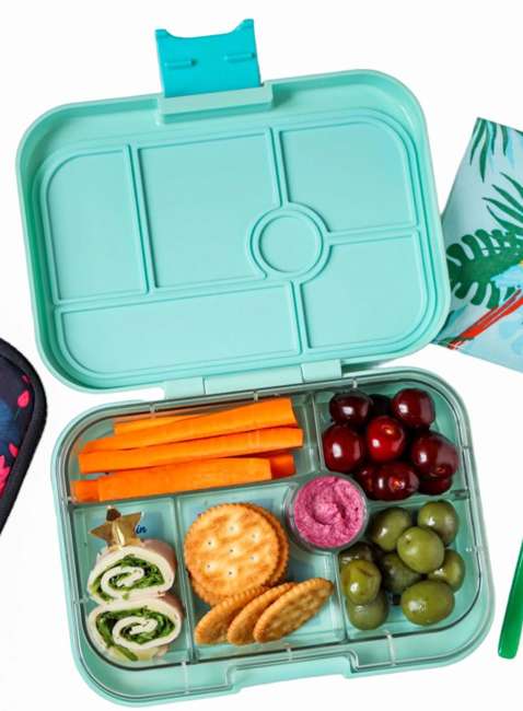 Lunchbox do szkoły Yumbox Original - serene aqua / Paris tray