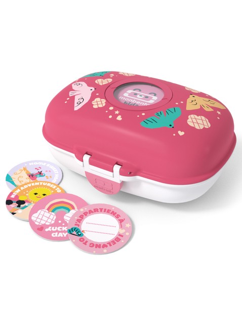 Lunchbox dziecięcy Monbento MB Gram - pink / birds