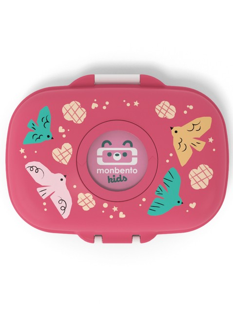 Lunchbox dziecięcy Monbento MB Gram - pink / birds