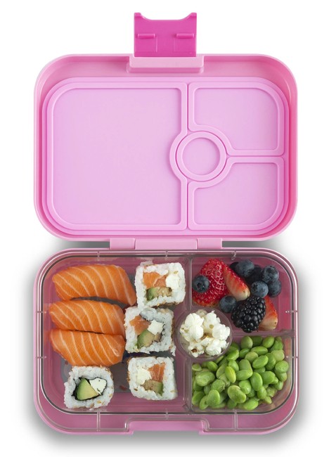 Lunchbox dziecięcy Yumbox Panino 750 ml - power pink / unicorn tray