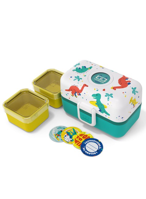 Lunchbox dziecięcy do szkoły Monbento MB Tresor - blue / dino