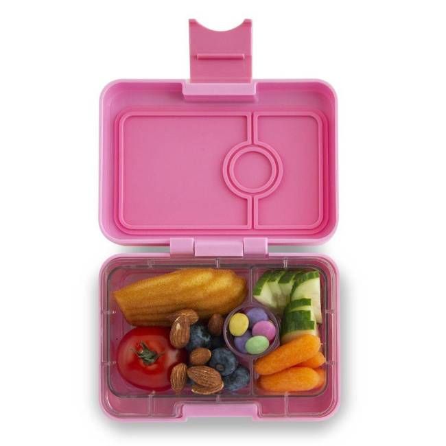 Lunchbox na przekąski Yumbox MiniSnack - stardust pink / toucan tray
