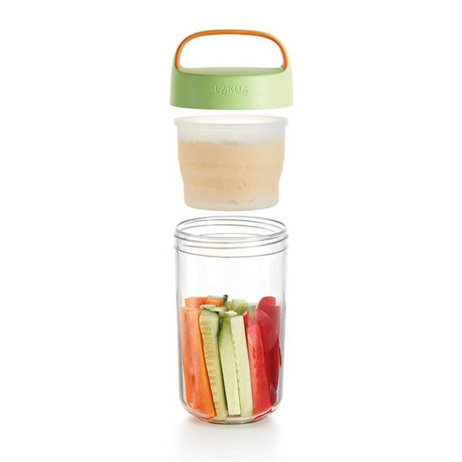 Lunchbox / pojemnik JAR TO GO 600 ml Lekue - citrus fruit